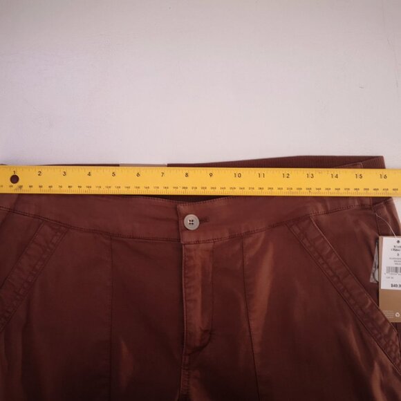 NWT Denver Hayes Ladies Rust Mid Rise Straight Crop Pants - Picture 12 of 14